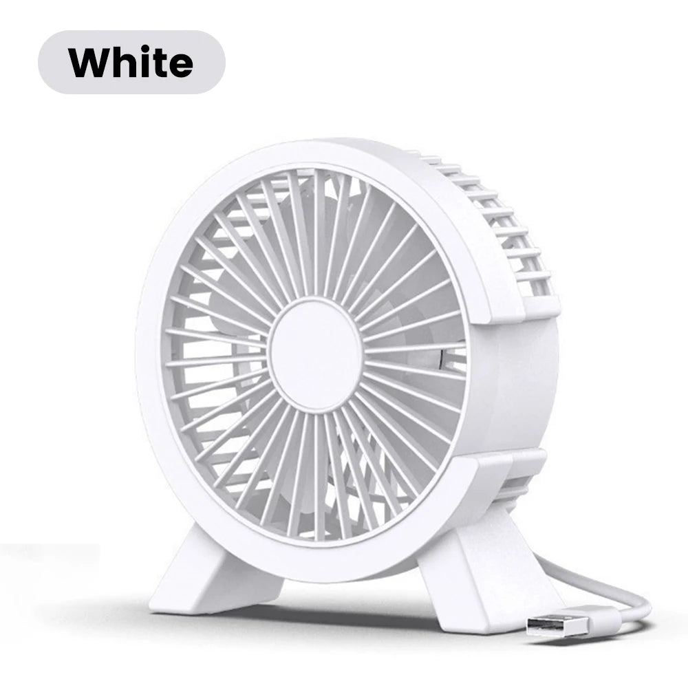 Mini USB Rechargeable Table Fan Portable