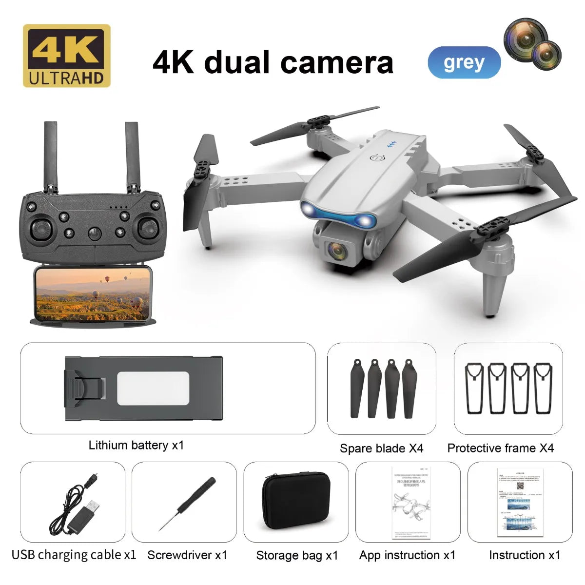 E99 K3 Pro 4k Drone HD Wide Angle Camera High