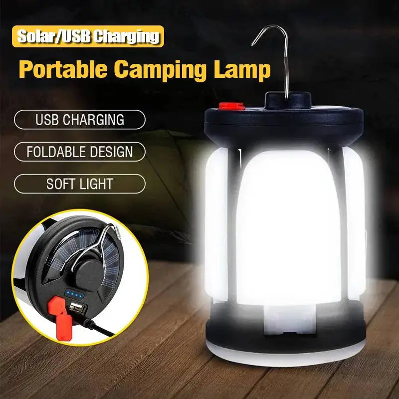 Rechargeable LED Camping Lantern With folding LED