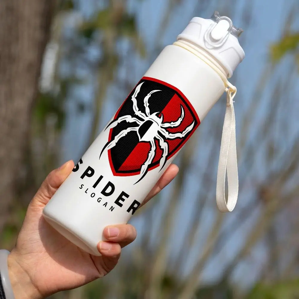 750ml Spider-Man Straw Water Bottle