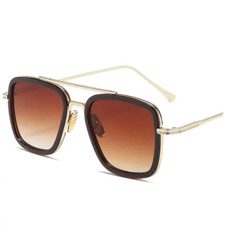 Luxury Square Sunglasses Men Women Brand