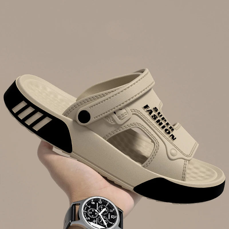 Men Slippers Summer EVA Soft-soled Platform Slides Sandals
