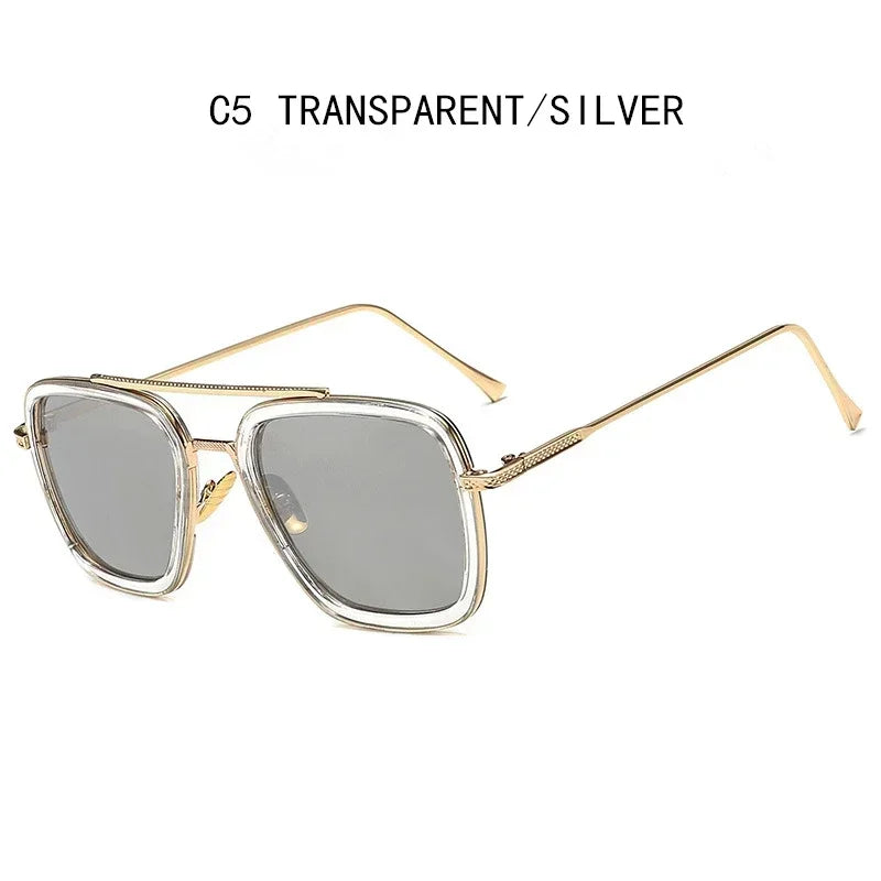 Luxury Square Sunglasses Men Women Brand