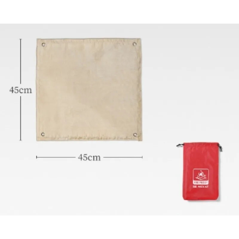 1pc Barbecue Fire Protection Pit Mat Camping Picnic