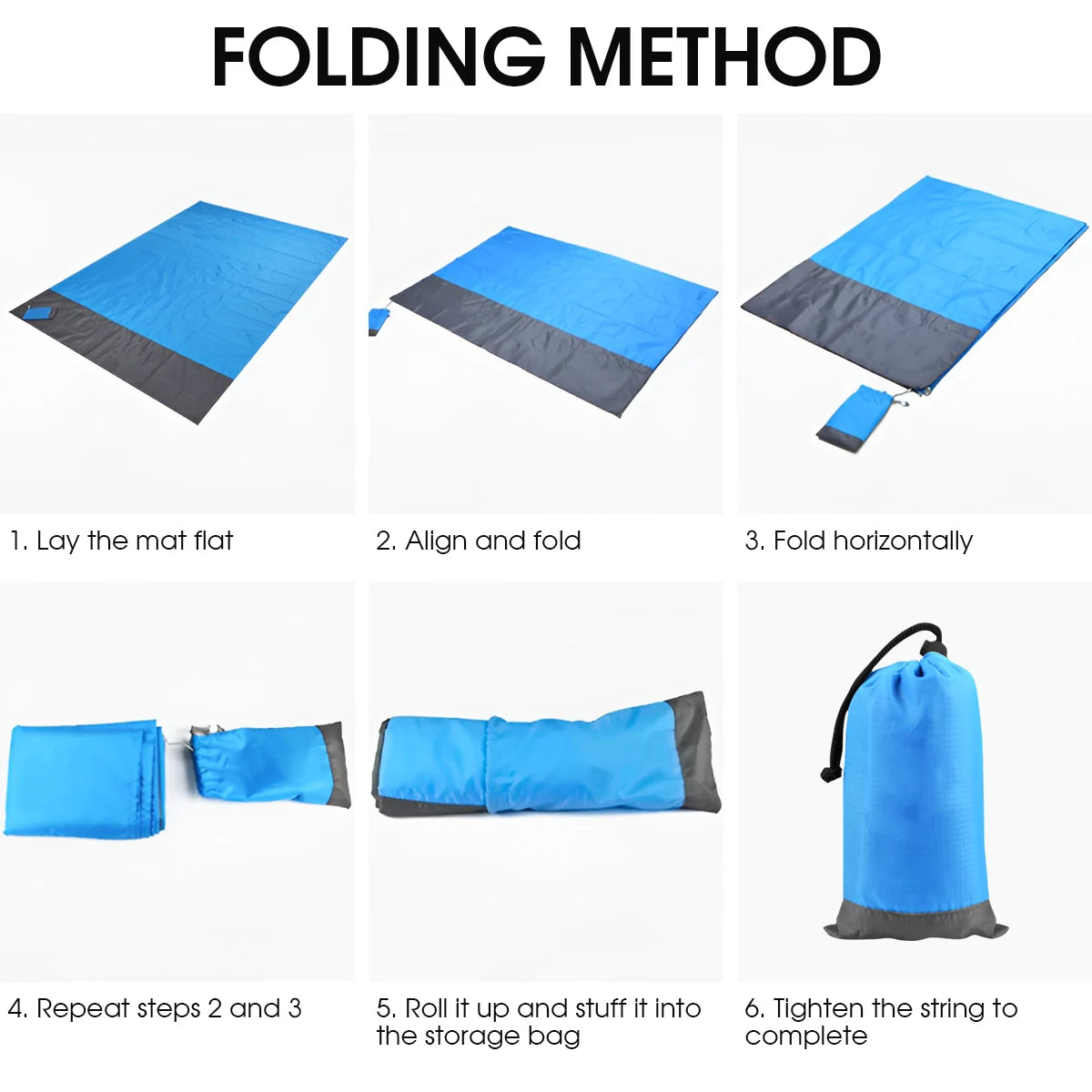 140*200CM Waterproof Folding Camping Mat Ultralight