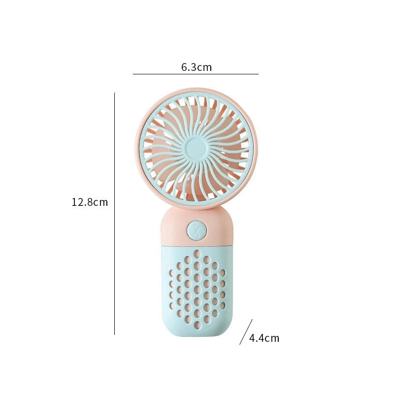 New Cartoon Cute Mini USB Handheld Charging Fan -