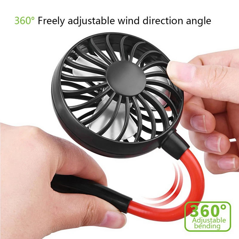 Neck Fan Portable Fan Hand Free Mini USB
