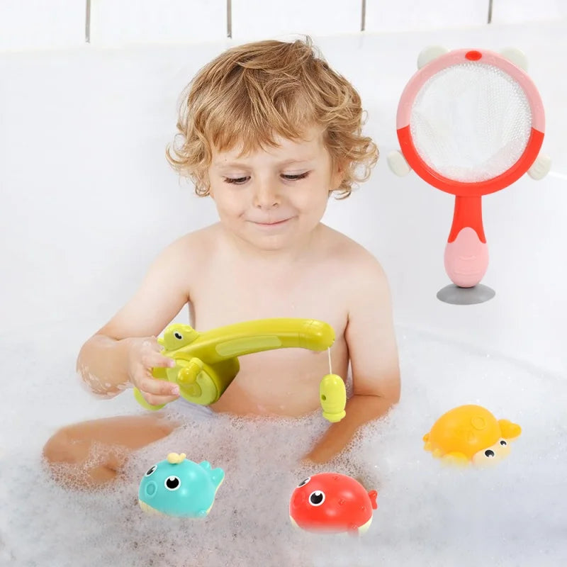 Fishing Games Baby Bath Toys Set with