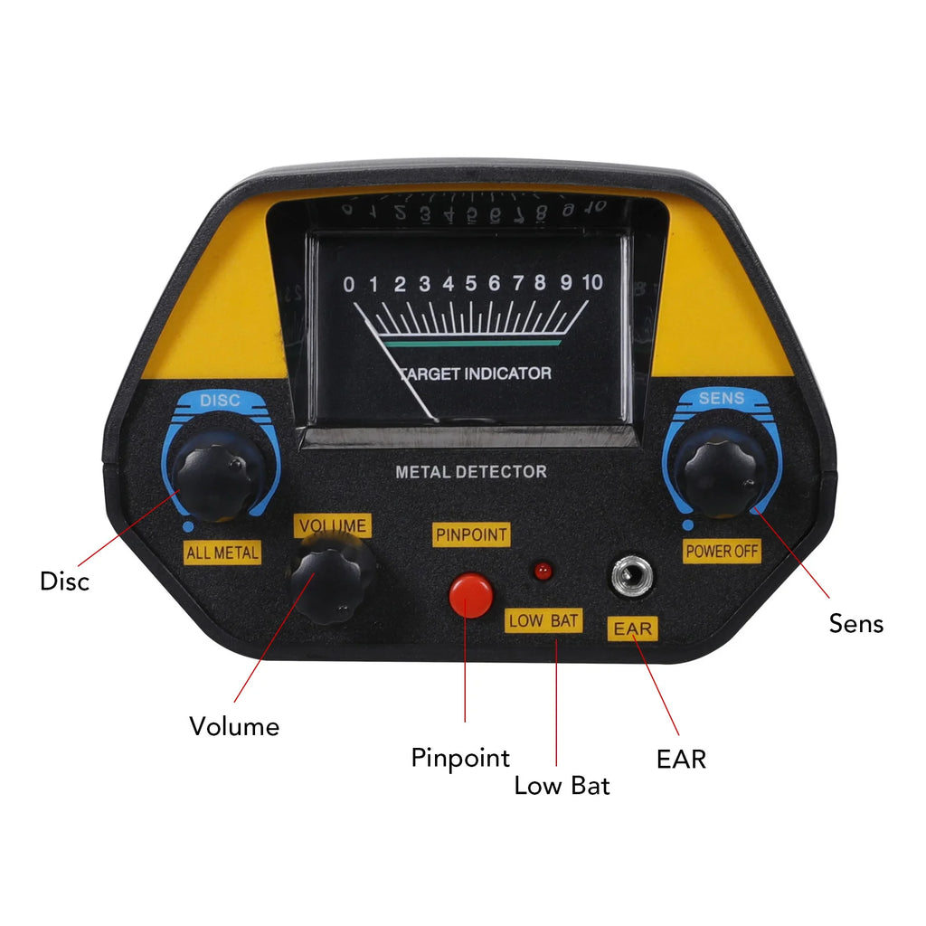Metal Detector High Sensitivity Adjustable Waterproof Underground