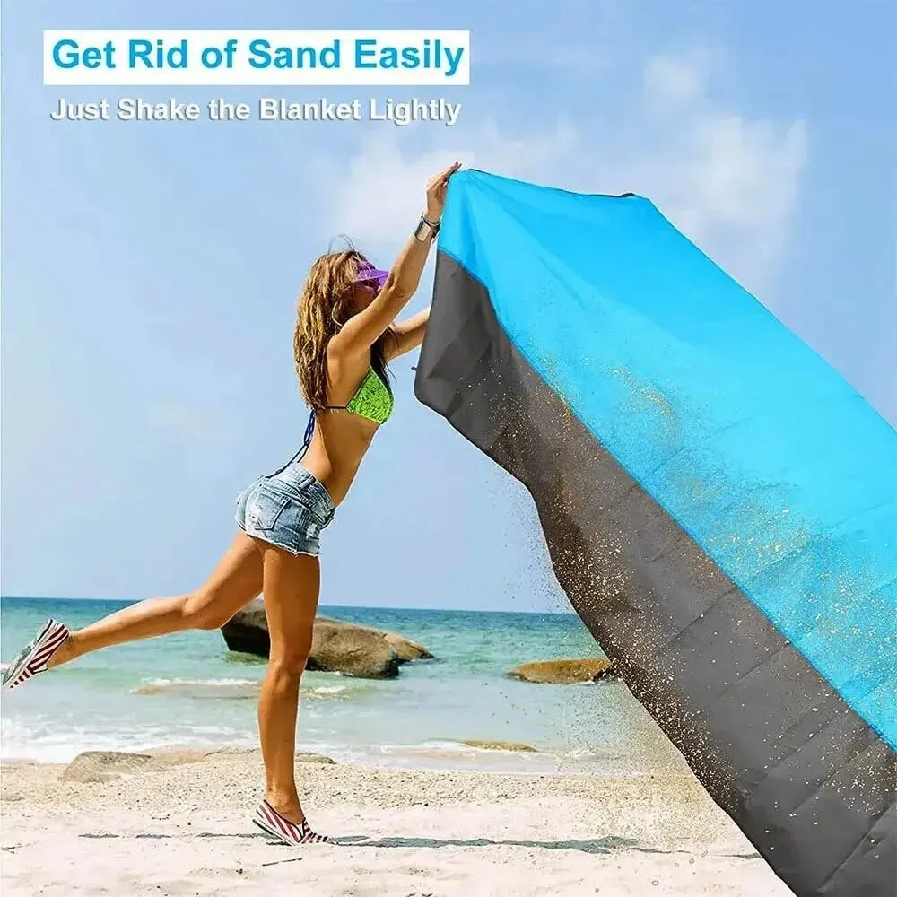 Beach Blanket Sandproof 200 X 140cm Waterproof Beach Mat