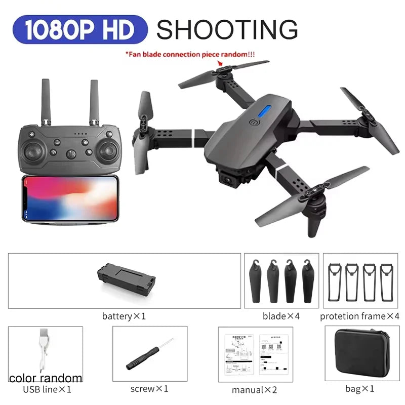 E88 Professional Wide Angle RC Dron HD 4K Camera