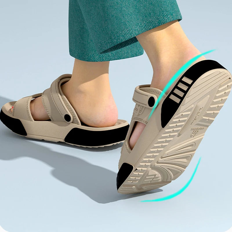 Men Slippers Summer EVA Soft-soled Platform Slides Sandals
