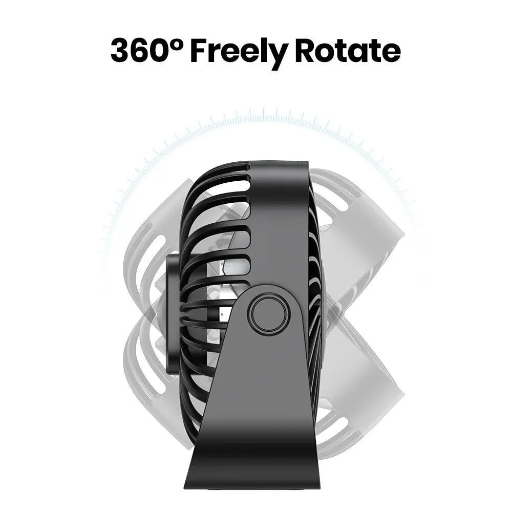 TOPK 4Inch USB Mini Portable Fan for Camping,