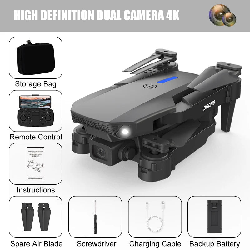 E88/E58 Mini Drone Professional 4K HD Camera