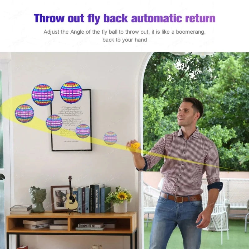 Flying Ball Boomerang Flyorb Magic With LED Lights Drone