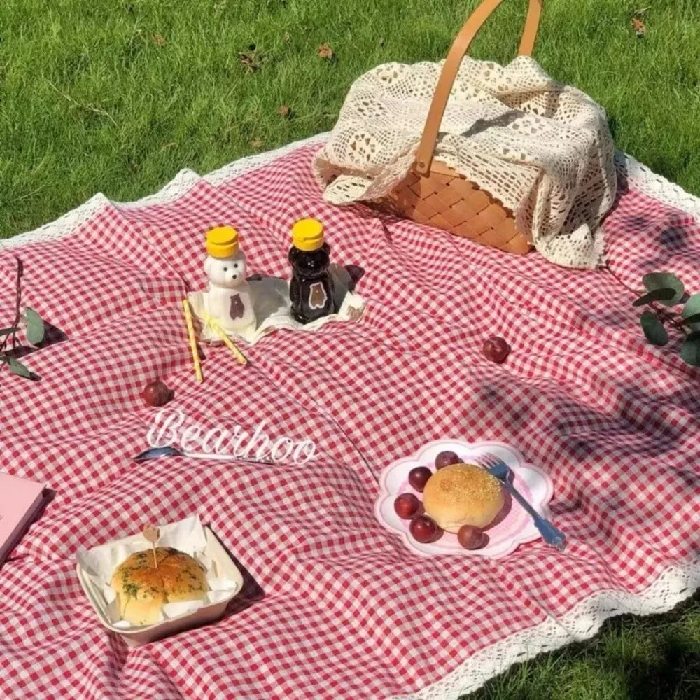 1pc Outdoor Picnic Mat, Summer Thick Waterproof Beach Blanket,