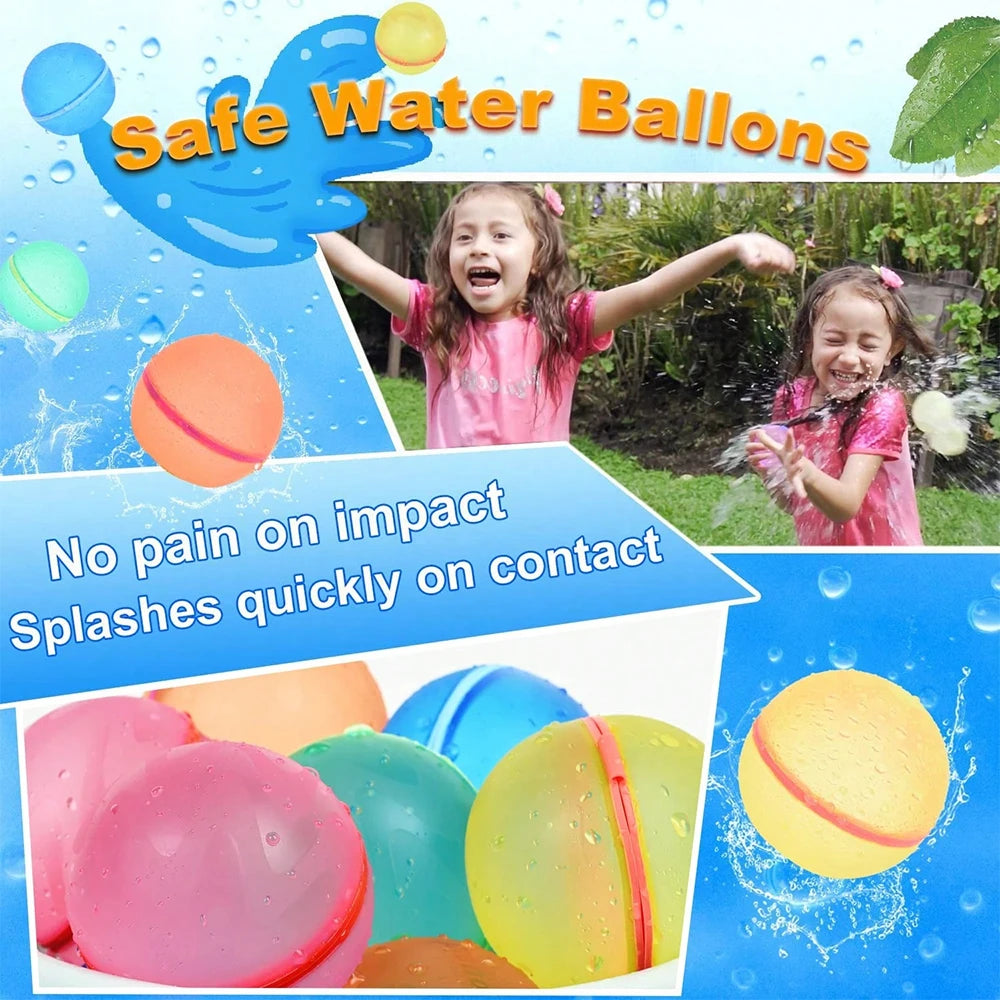 1-12 Pack Reusable Water Balls