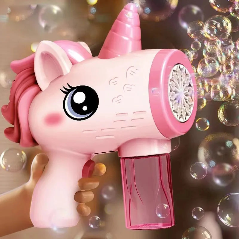 electric bubble gun,, automatic soap blower with lights,