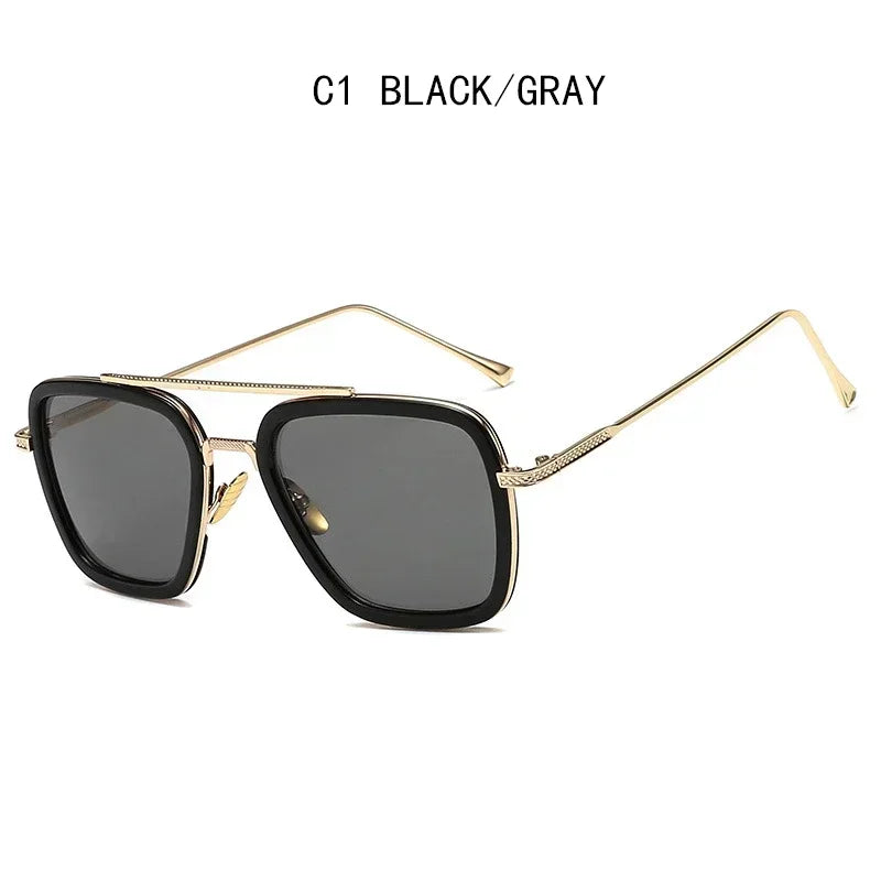 Luxury Square Sunglasses Men Women Brand