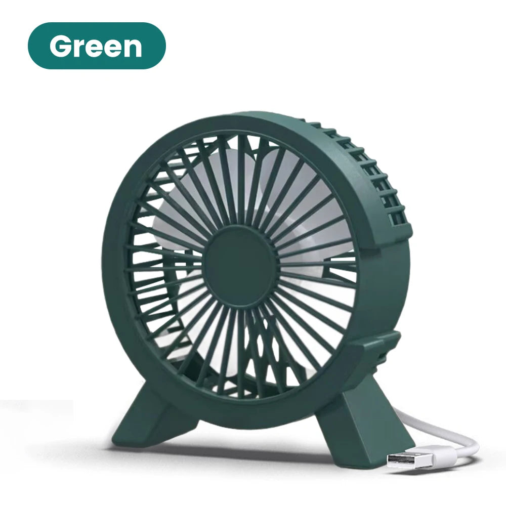 Mini USB Rechargeable Table Fan Portable