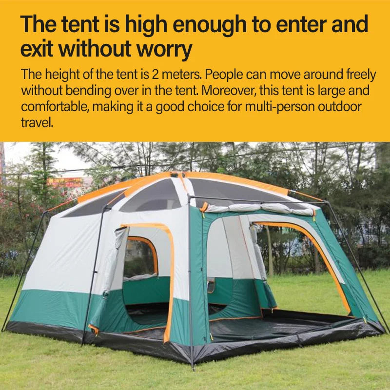 Camping Family Tent 6-8 Persons Ultralight Waterproof
