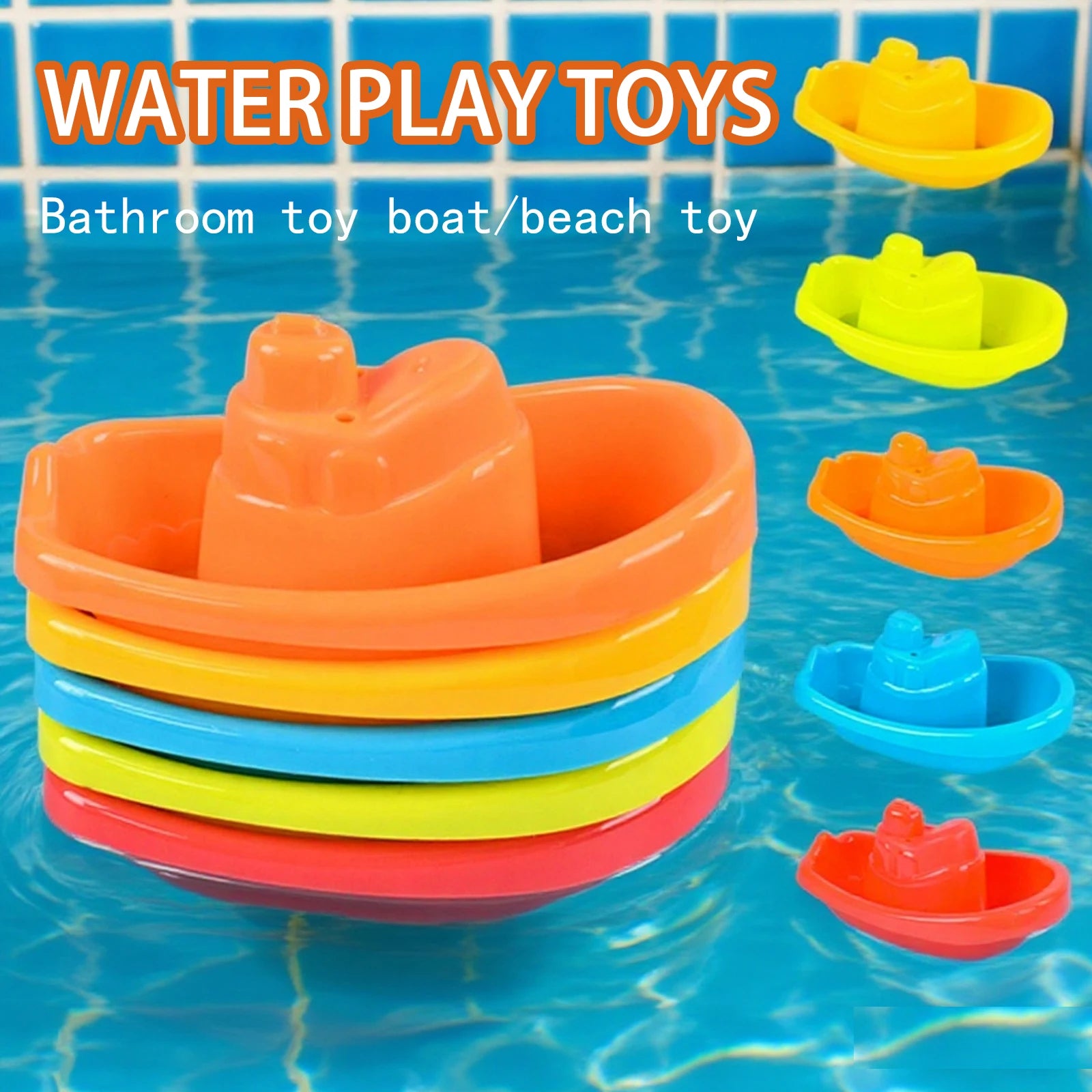 Children'S Bathroom, Bath, Toy Bathtub, Swimming,