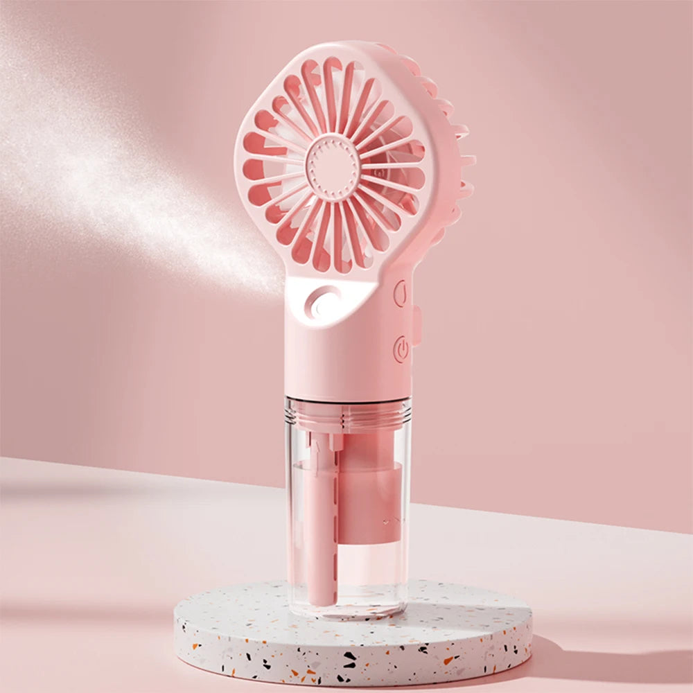 Mini Handheld Mist Fan Portable USB