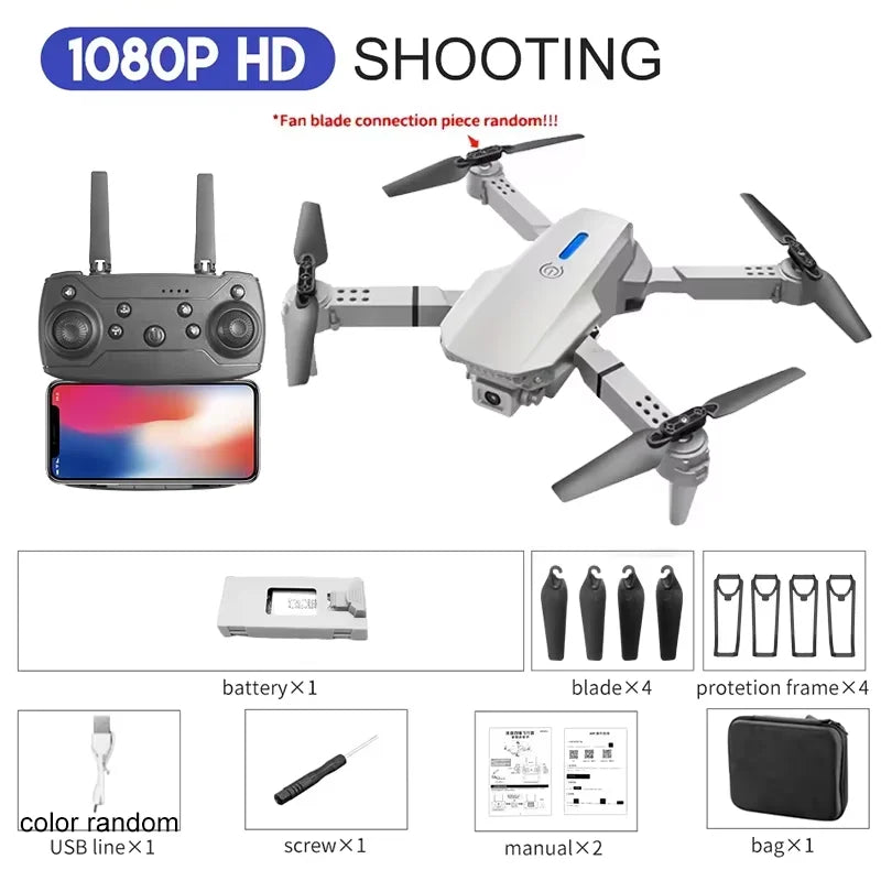 E88 Professional Wide Angle RC Dron HD 4K Camera