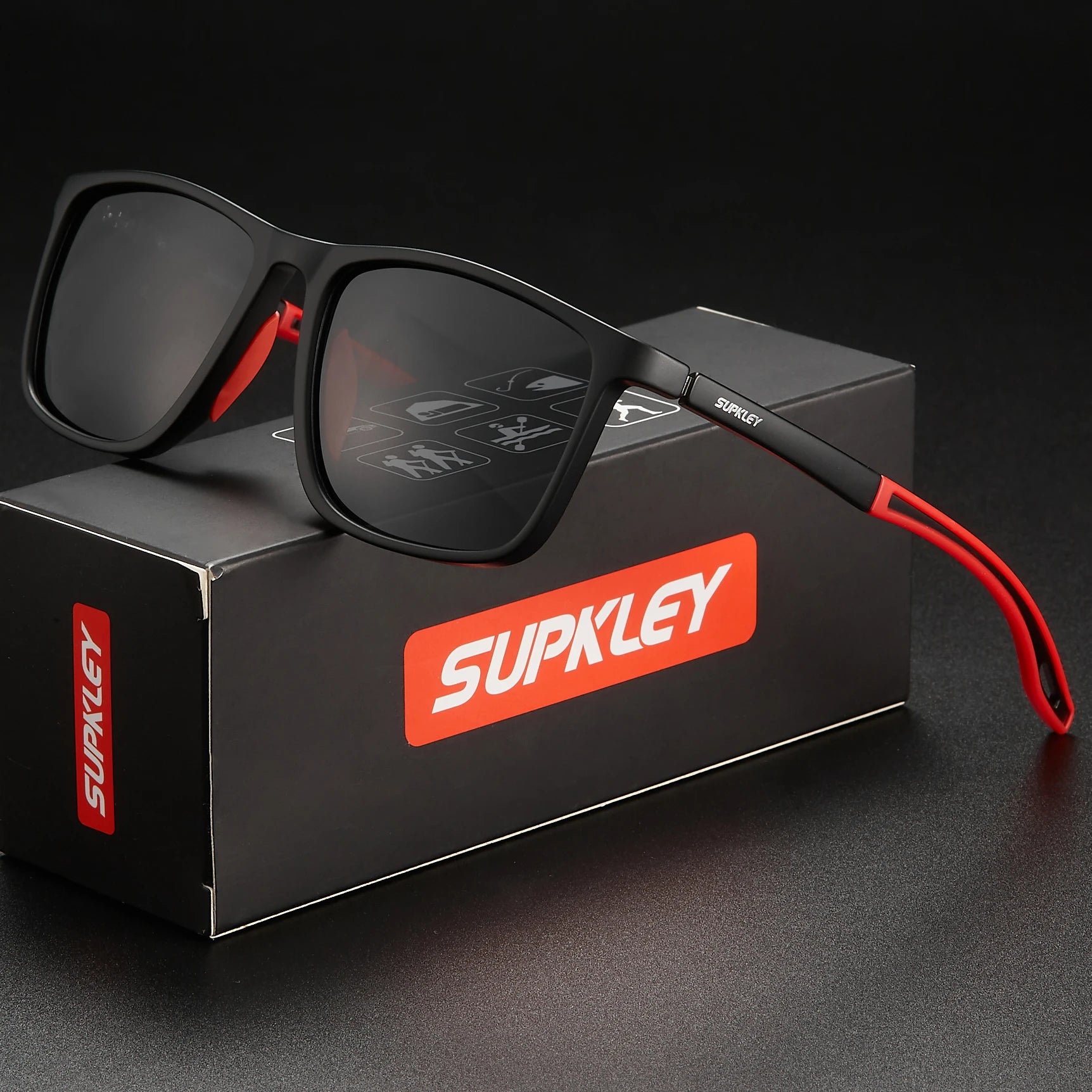 SUPKLEY Sports Sunglasses for Men Women