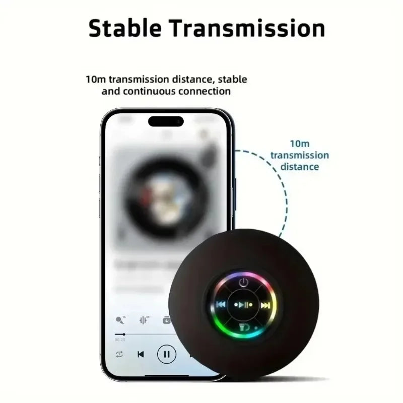 Mini Portable Bluetooth Audio IPX4 Waterproof Led Lights