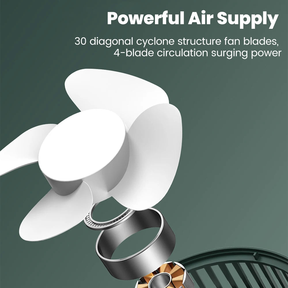 Mini USB Rechargeable Table Fan Portable