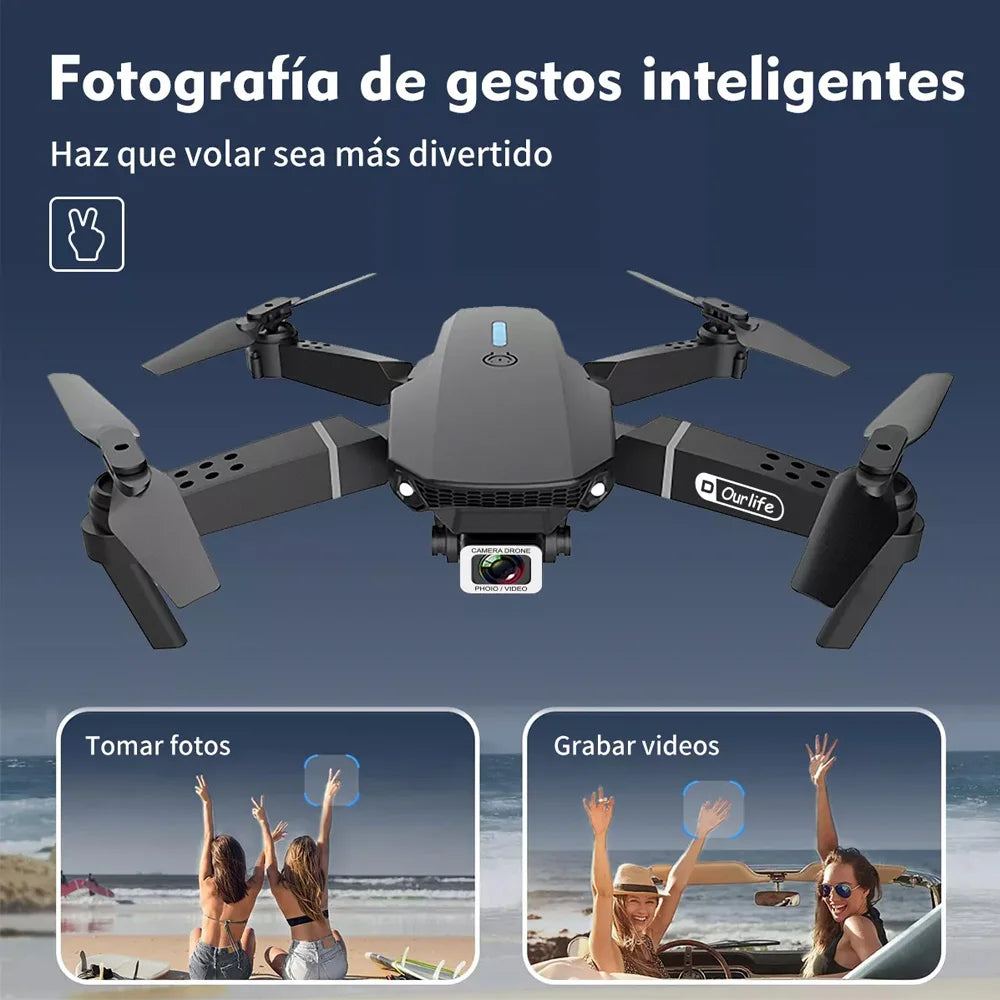 Drones Camera 4K E88 Wide Angle, 1080P Hd Camera,