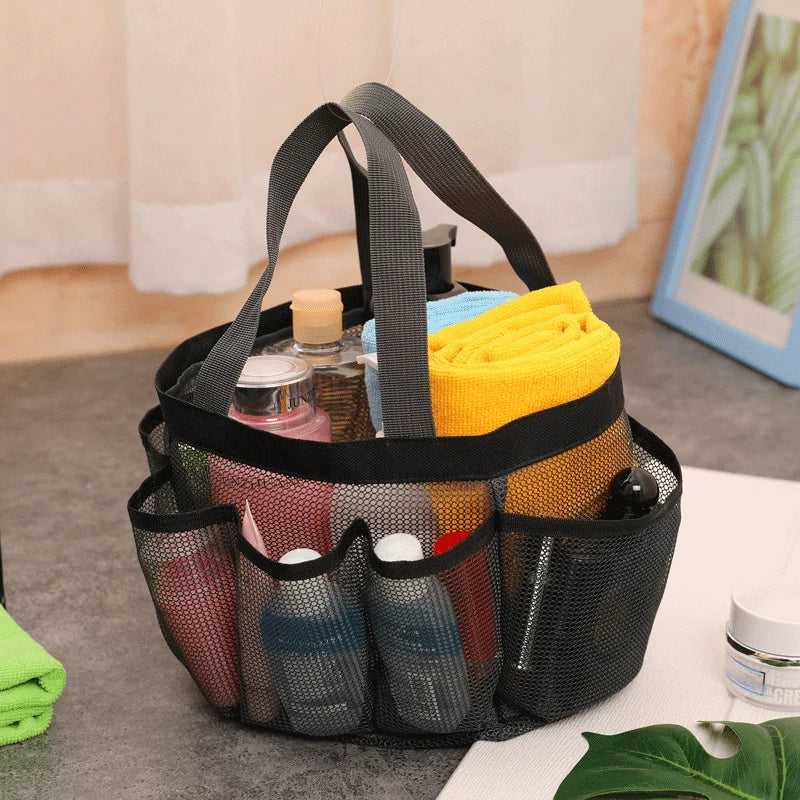 Mesh Beach Bags Tote Bag with 8 Pockets Waterproof
