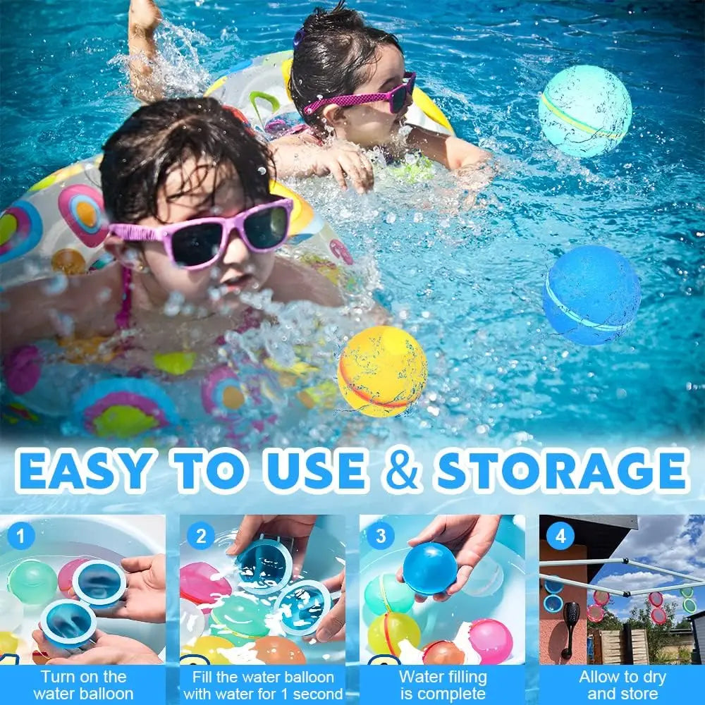 1-12 Pack Reusable Water Balls