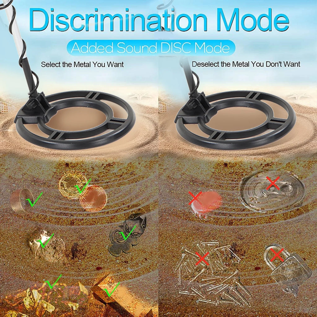 Metal Detector High Sensitivity Adjustable Waterproof Underground