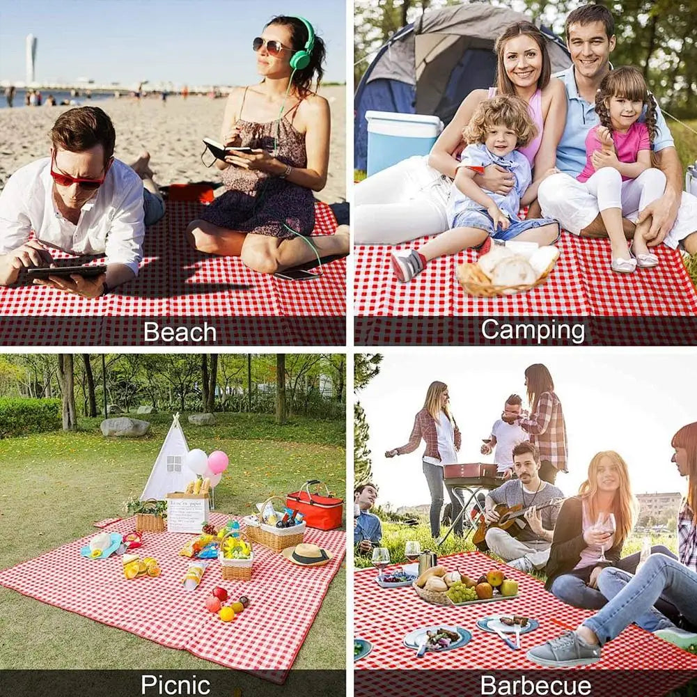 Lightweight Foldable Picnic Blanket Sand Proof Waterproof