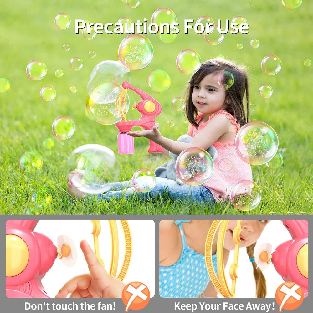 Bubbles Machine Bubble Gun large Small bubbles Kids Toy