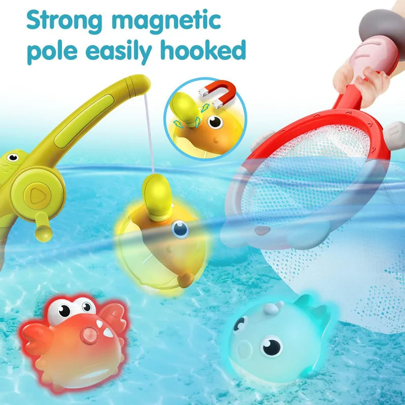 Fishing Games Baby Bath Toys Set with