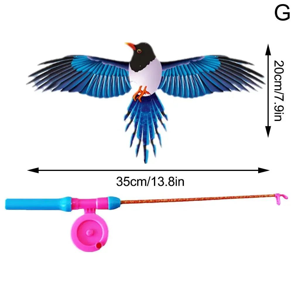 Children Kite Toy Cartoon Eagle Foldable Mini Plastic