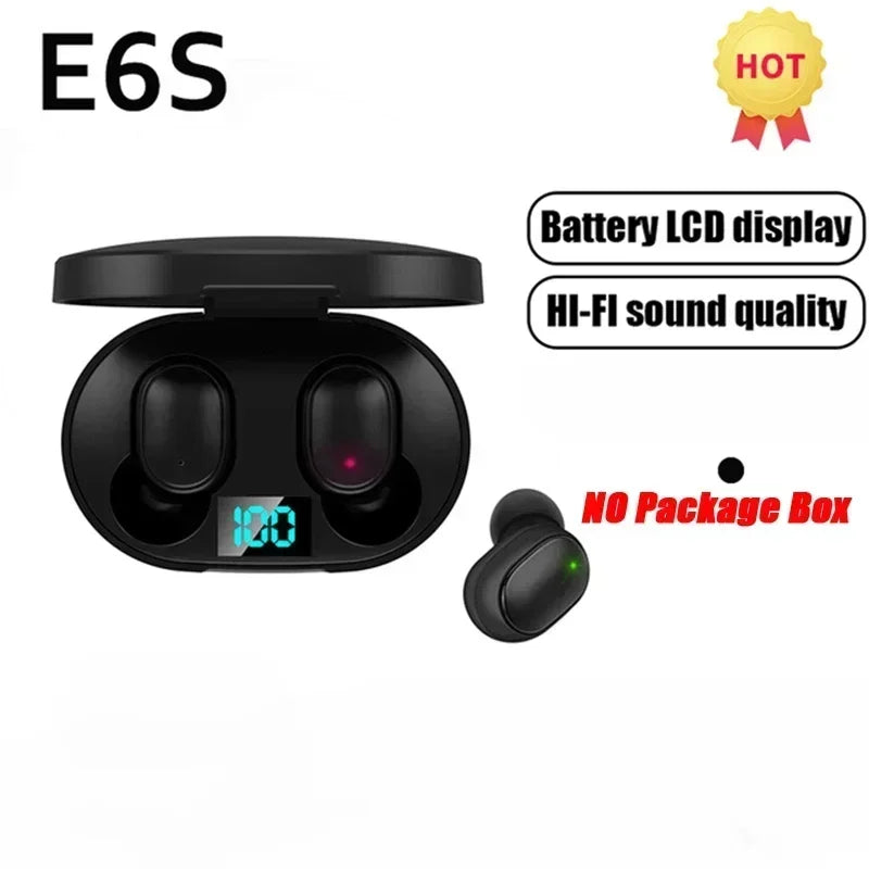 E6S Wireless Bluetooth Earphones TWS Bluetooth Headset