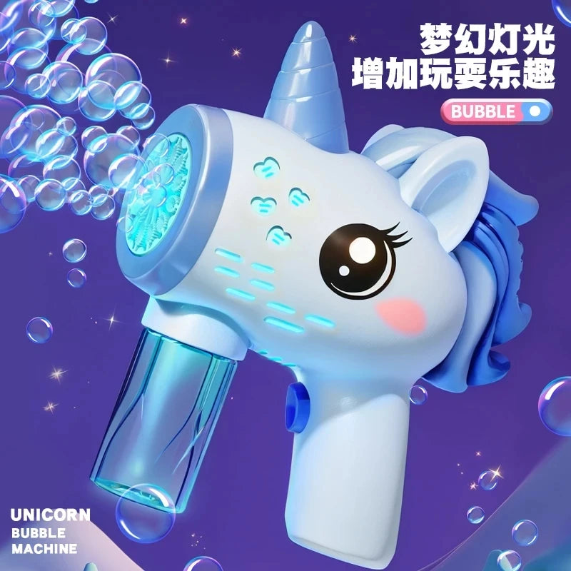 electric bubble gun,, automatic soap blower with lights,